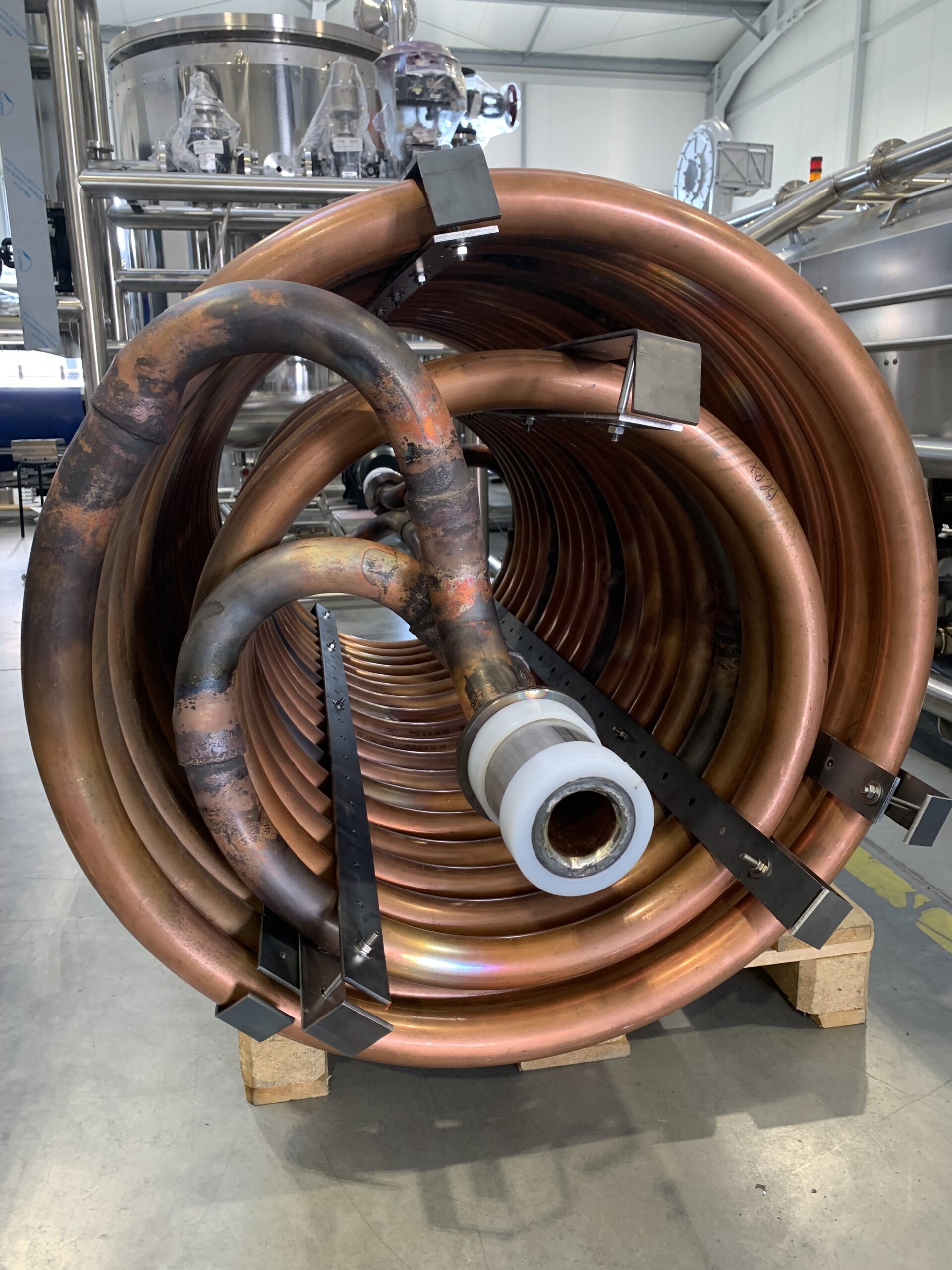 Copper coils for heating and cooking